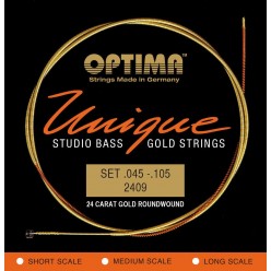 Optima 7166734 Struny do basu Unikalne struny Studio Gold Strings